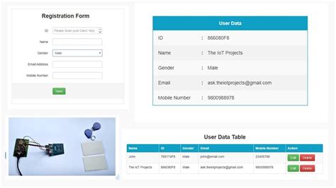 how to connect rfid reader to mysql database using php|nodemcu rfid scanner php.